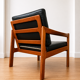 Vintage Danish Illum Wikkelsø teak lounge chair model 20