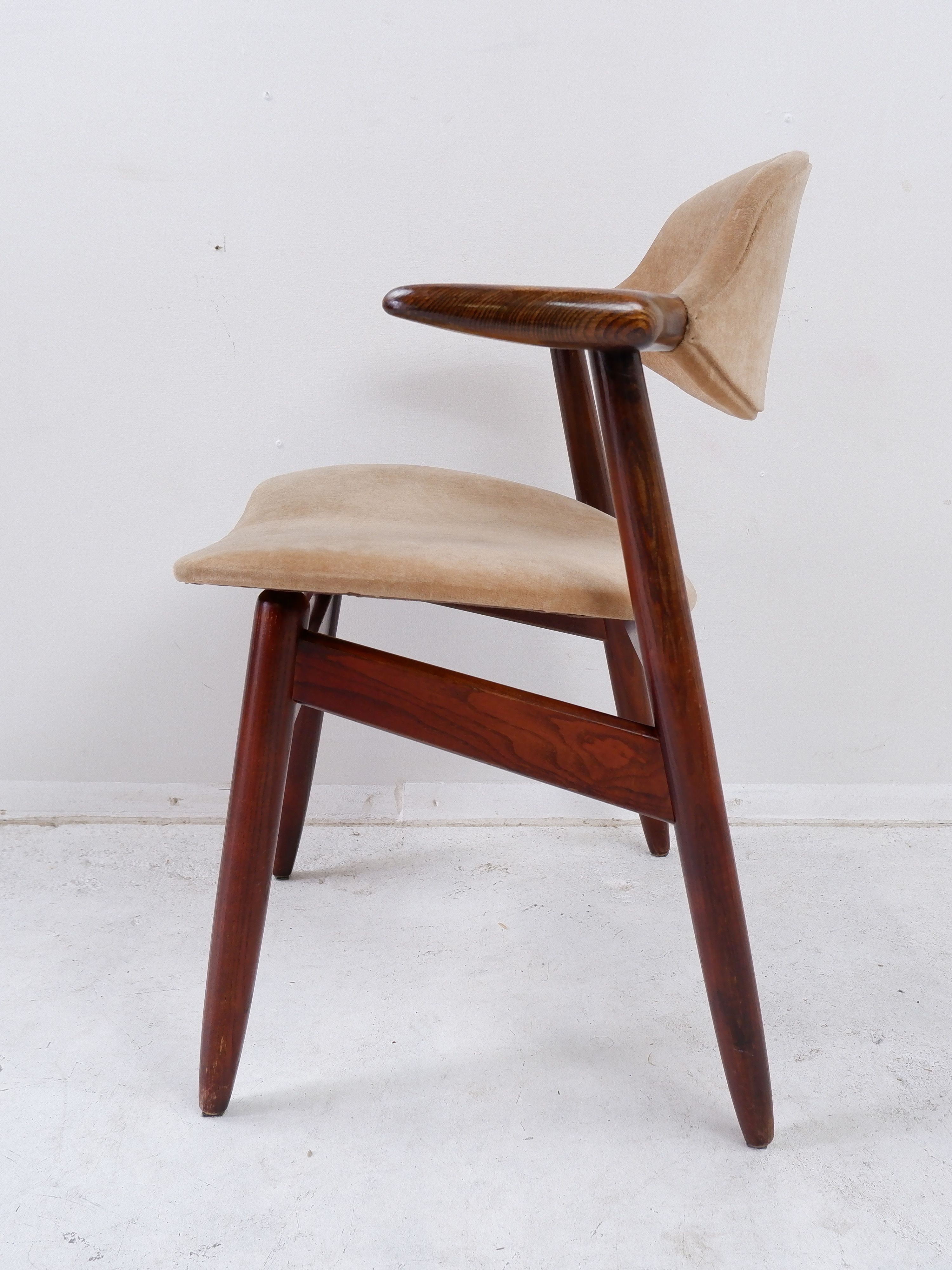 Vintage cow horn chair by Tijsseling, 1960s