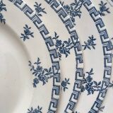 4 assiettes plates en terre de fer « Athènes » Clairefontaine