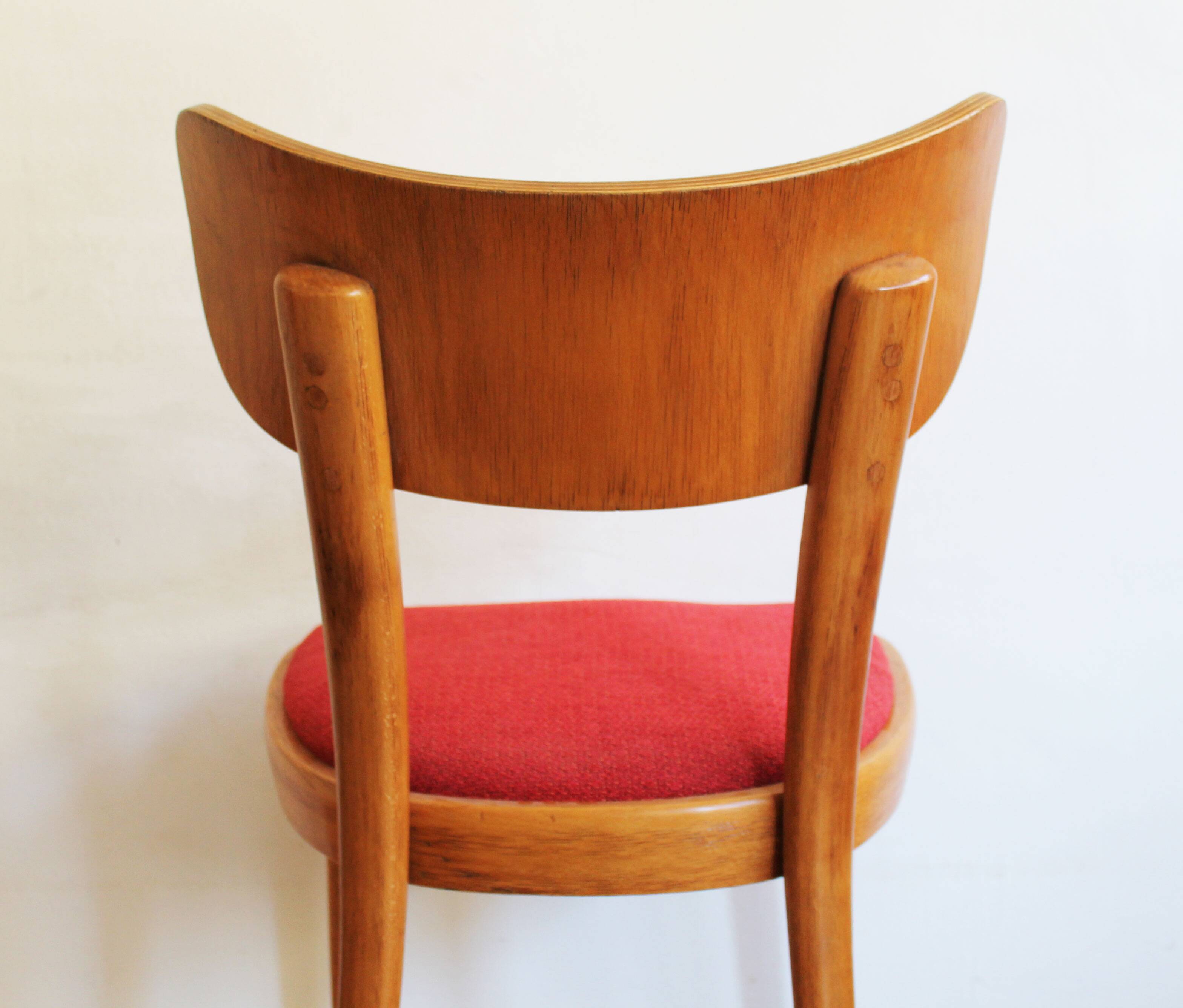 Set of Four Thonet Dining Chairs, Late 1940s