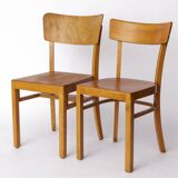 4 chaises de salle à manger « Frankfurter » en hêtre, Allemagne, années 1950