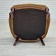 1950s, Danish highback armchair, original upholstery, green velour.
