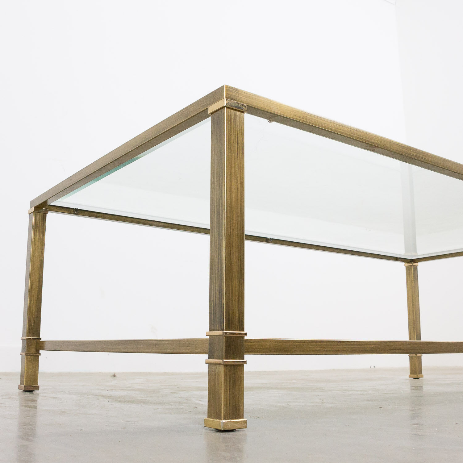 Mid-century brass coffee table