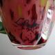 La rochere glassware vase in pink and multi-colored multi-layered glass signed