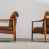 Ensemble de salon en teck danois de Walter Knoll, années 1960