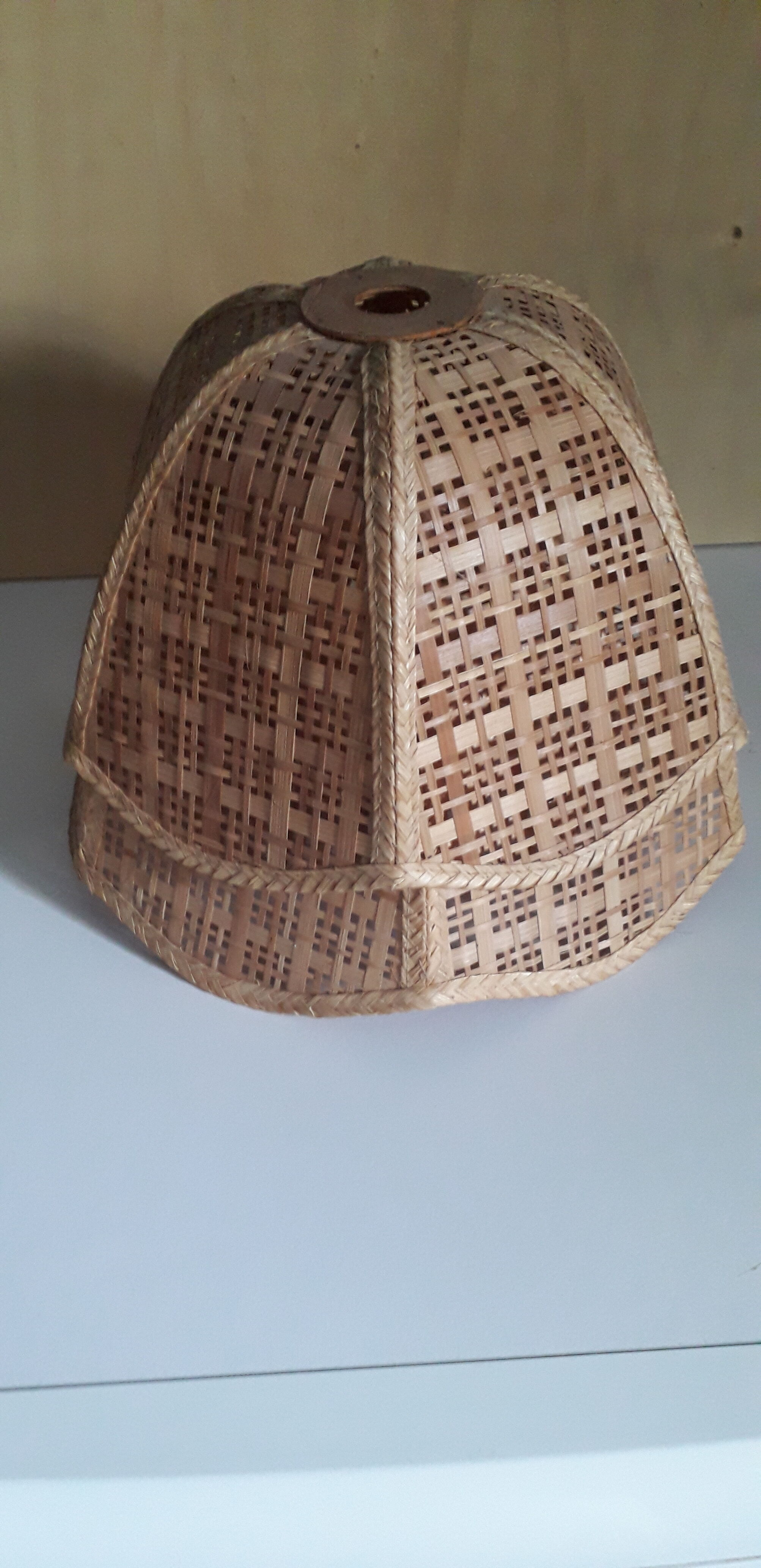 Rattan lampshade