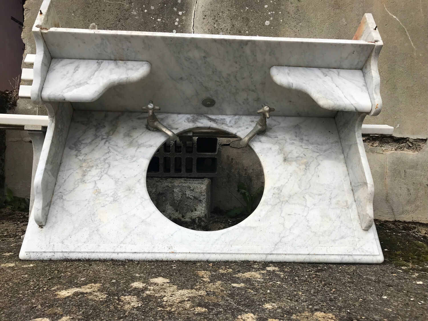 Marble toilet top