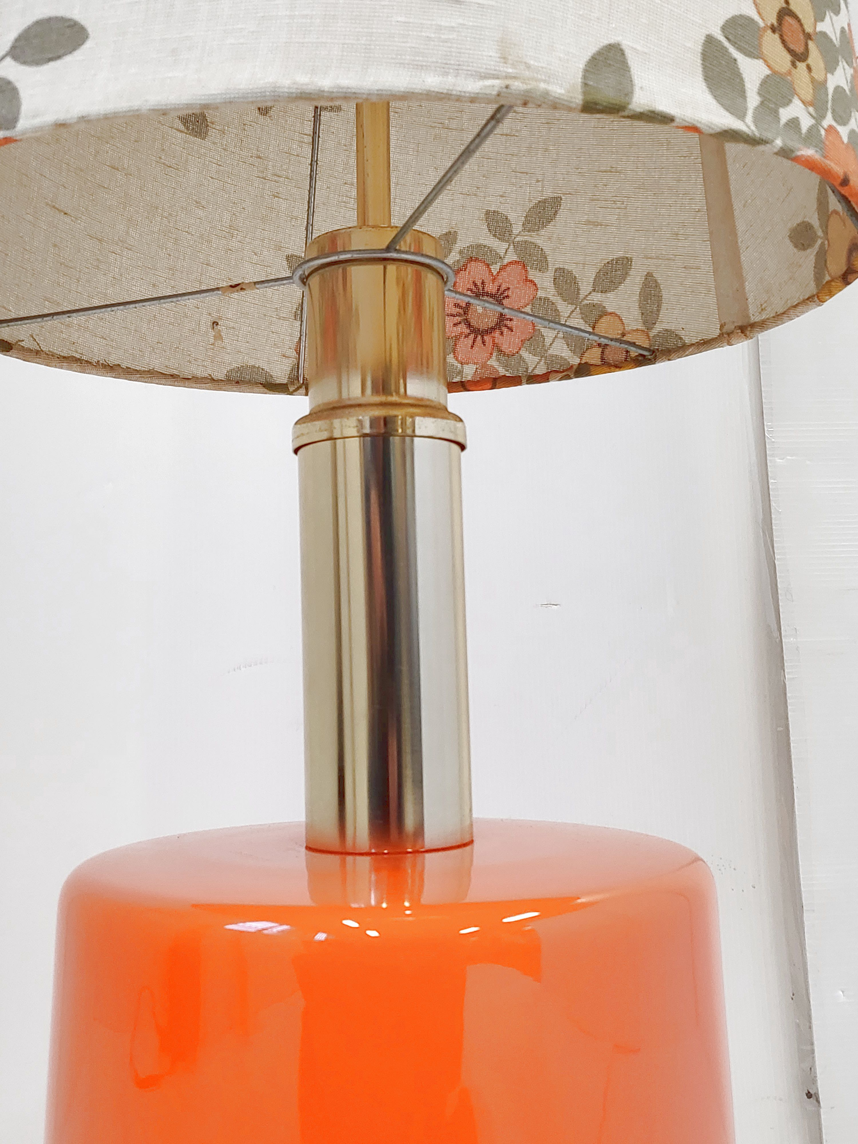 Vintage floor lamp 1970 flower power