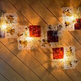 Patchwork Wall Lights in Hand Blown Glass attributed to Toni Zuccheri for Venini, 1970s, Set of 20