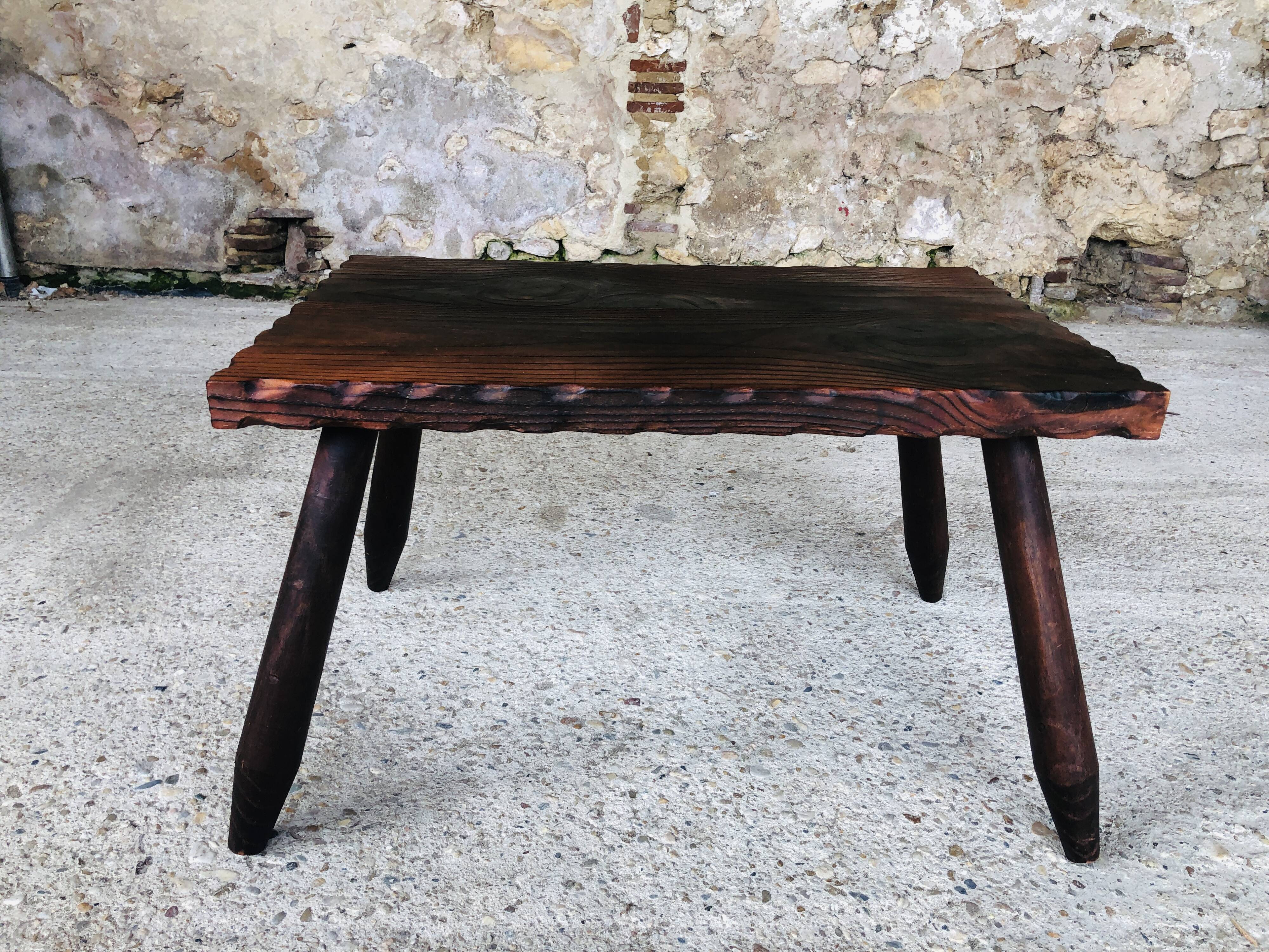 Farmhouse side table, circa 50's