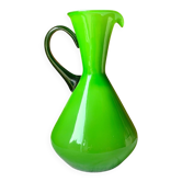Vase, pichet en verre Empoli, 1960