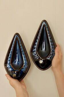 Mid-Century Ceramic Wall Lamps by Einar Johansen for Søholm Stentøj, Denmark