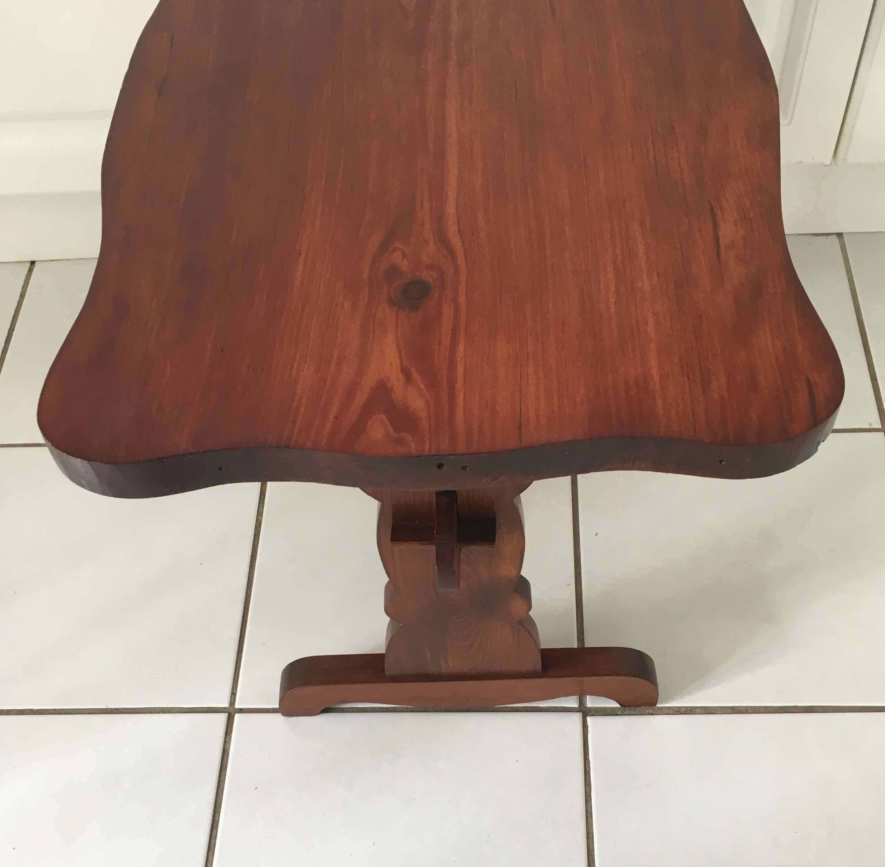 Table basse de chalet, style montagnard
