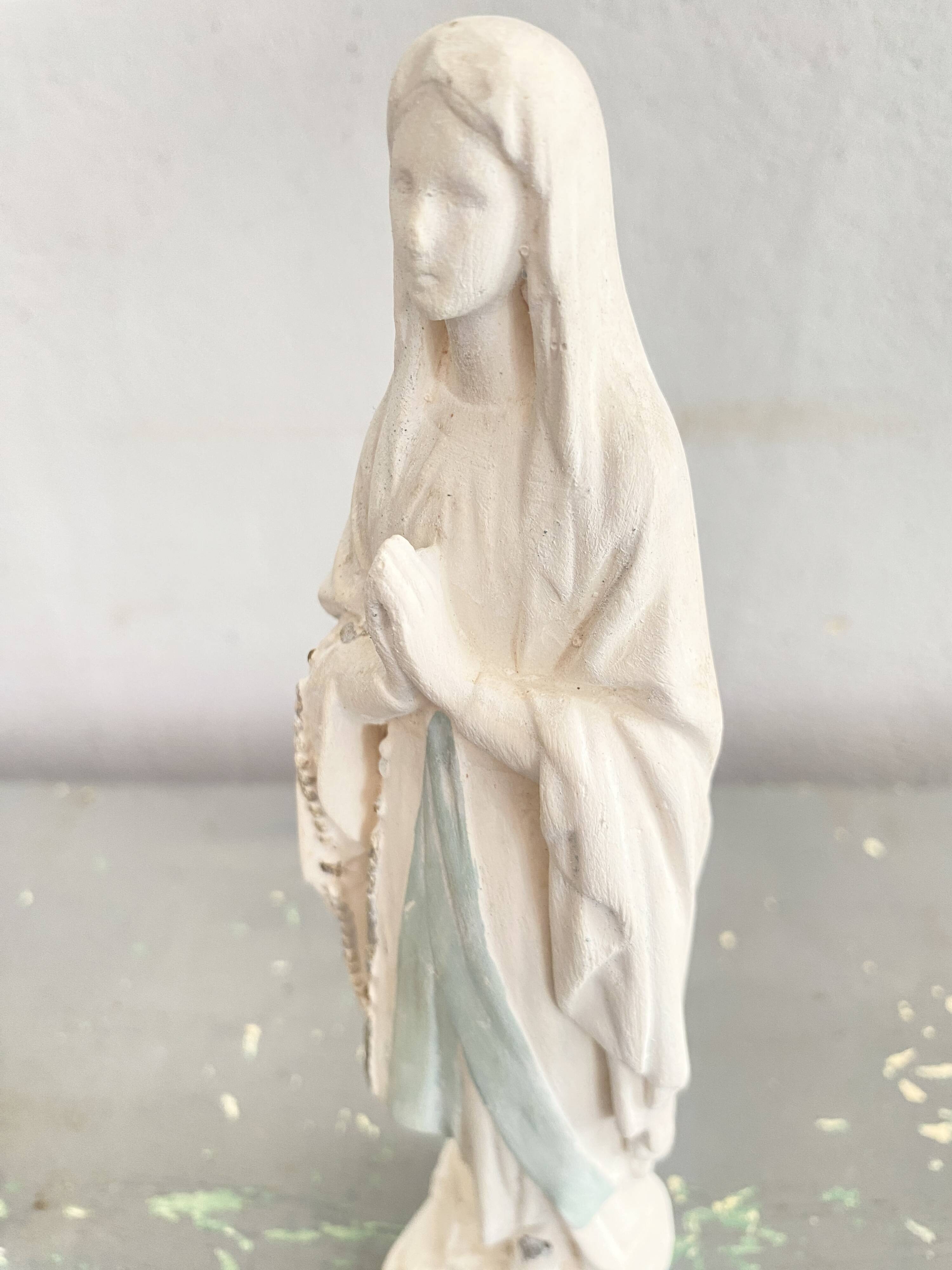 Virgin statue in plaster 25 cm