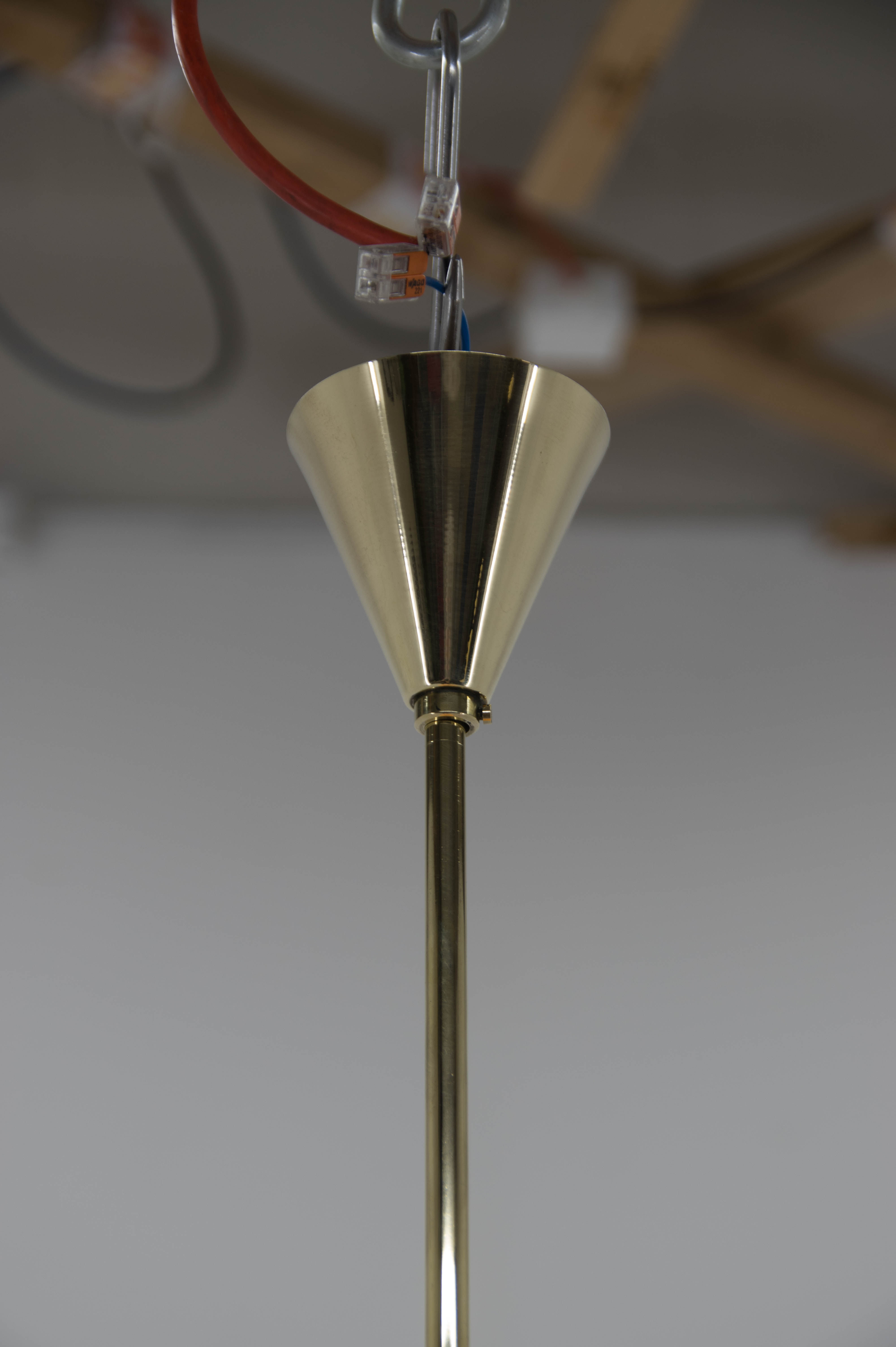 Mid-century glass pendant, 1960s