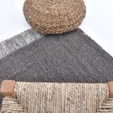 4x7 Soft Pastel Brown Wool Moroccan Rug, 128x211Cm