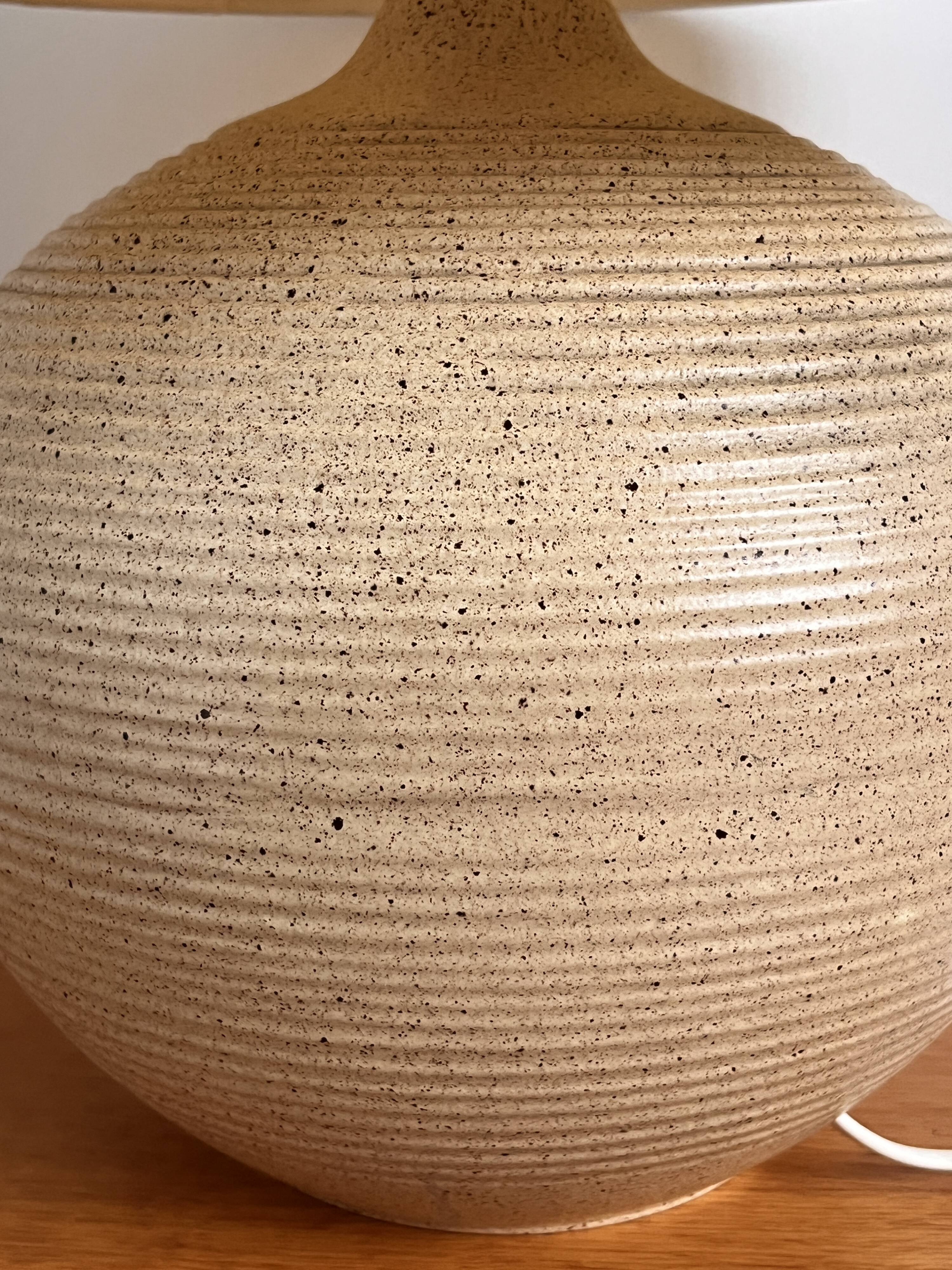 Vintage stoneware lamp