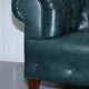 Sofa Chesterfield cuir restauré victorien 1890 Cornelius V Smith à ressorts