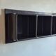 Prisunic brown plastic wall shelf