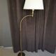 Magnificent vintage reading lamp in solid brass, Hollywood Regency style.