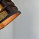 Adjustable vintage brown and brass wall light, France, 1970.
