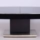 Large Art Deco Chrome and Black Glass Extendable Dining Table, 1930s
