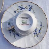 Coffee service - Bernardaud for Limoges - model " Myosotis "