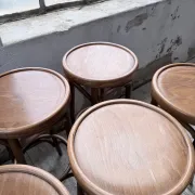 Set of 8 bistro-style bar stools Baumann.