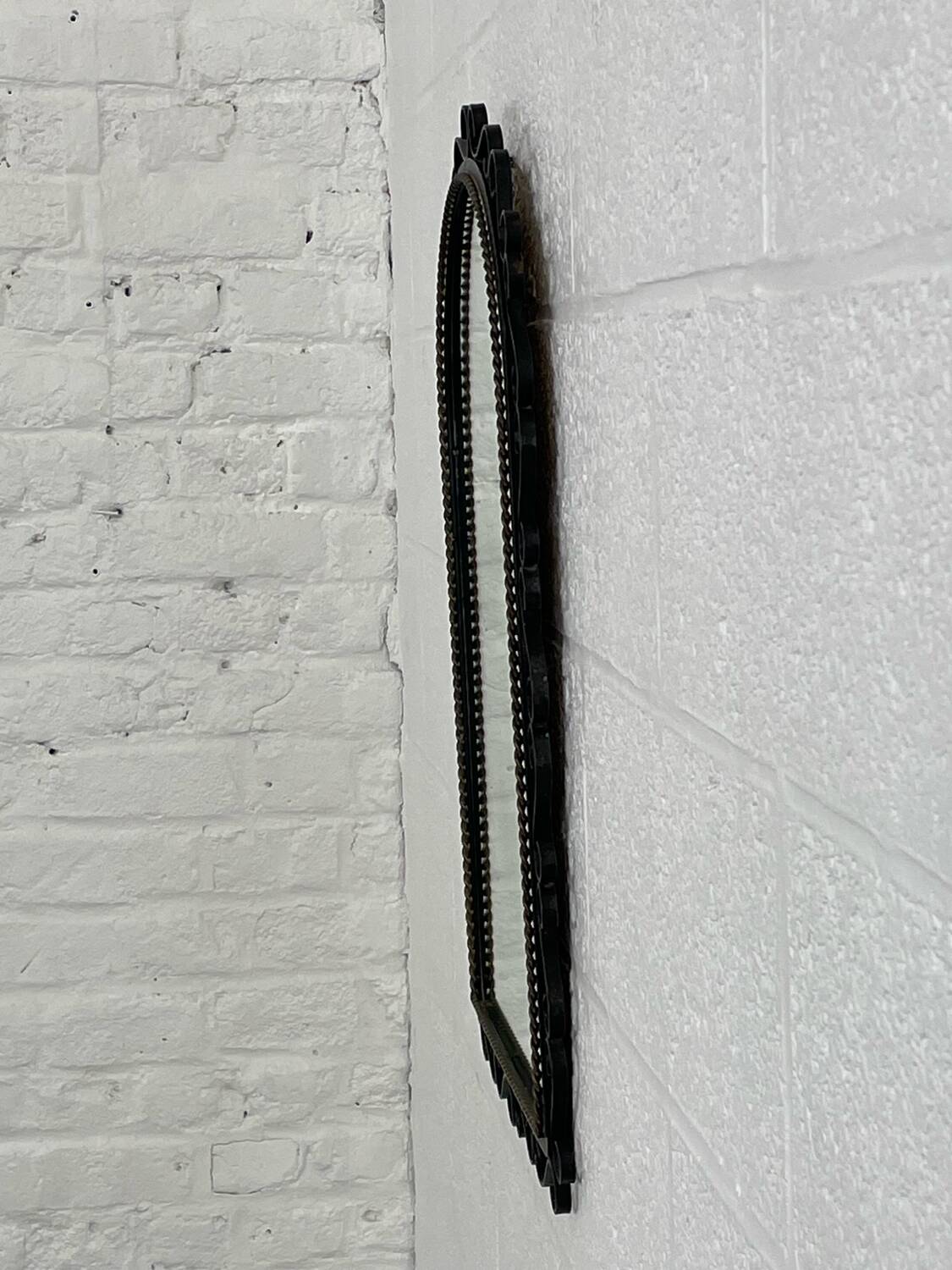 Vintage wrought iron mirror