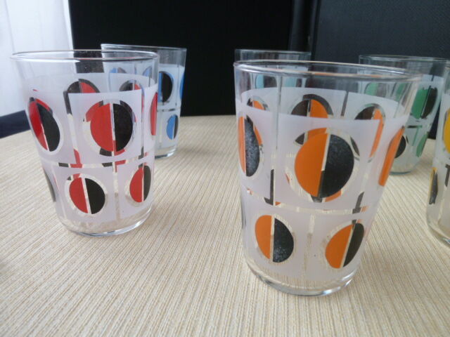 Set of 6 glasses vintage Luminarc cups