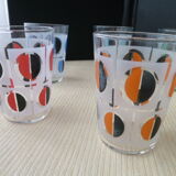 Set of 6 glasses vintage Luminarc cups