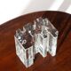 Modernist soliflore vase in molded glass, Germany, 1970s
