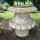 Pair of Médicis planters in cast iron by Godin, 19th century.