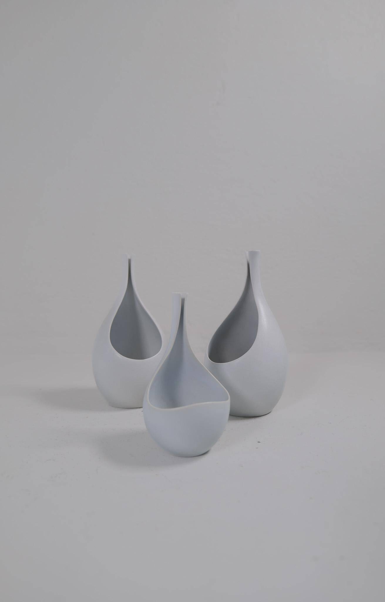Céramiques du milieu du siècle de vases "Pungo" Stig Lindberg Gustavsberg, années 1950