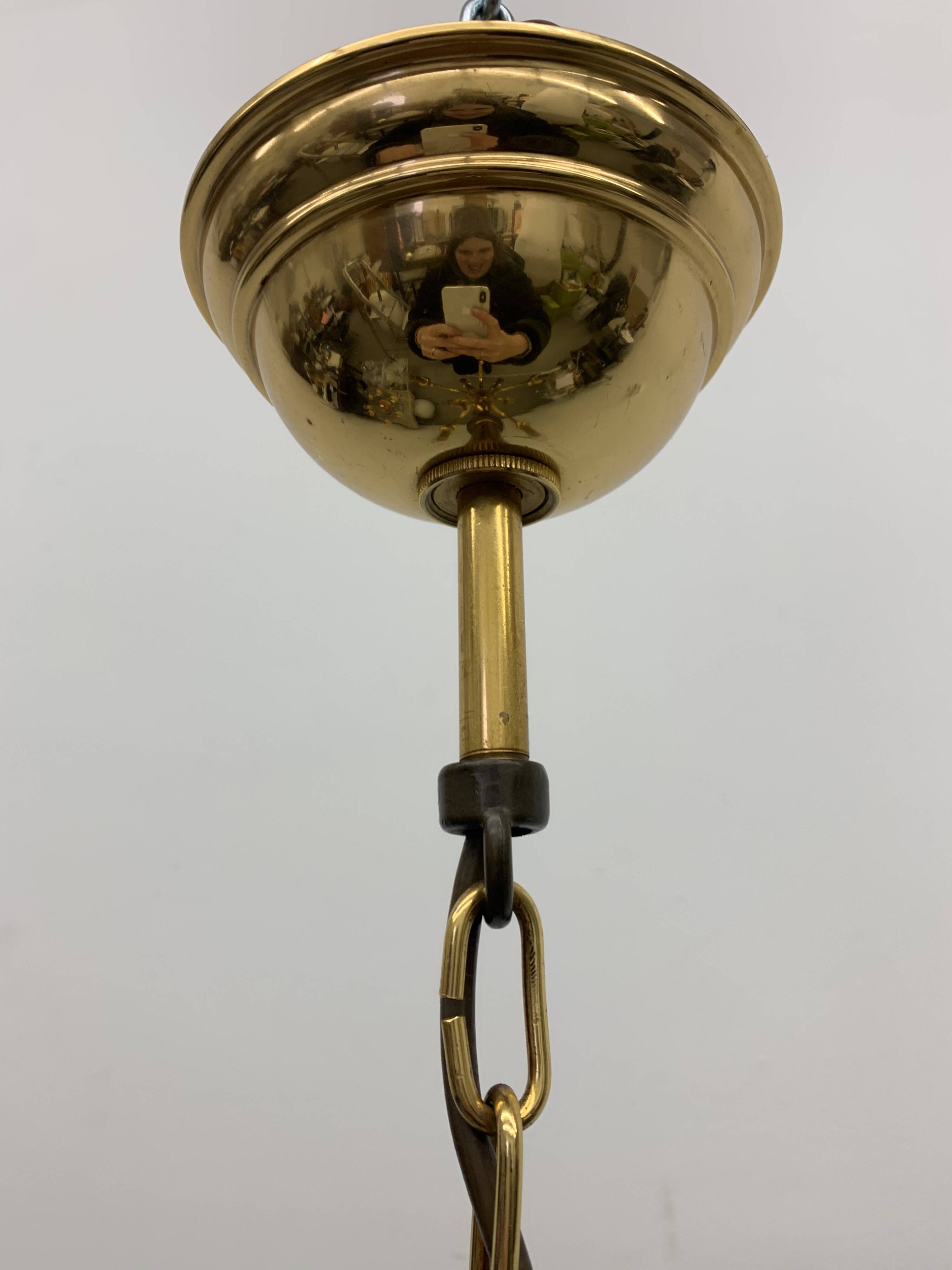 Sciolari gilded chandelier , 1960’s