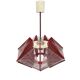 "Rozwój" Kłobuck hanging string lamp, Polish design from the PRL 1970