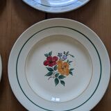 4 assiettes plates Mariette St Amand