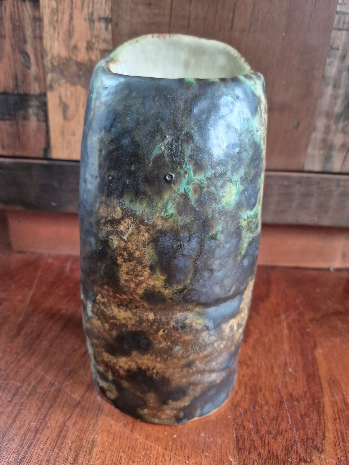 Vase en grès émaillé ib. helm doigt / pouce