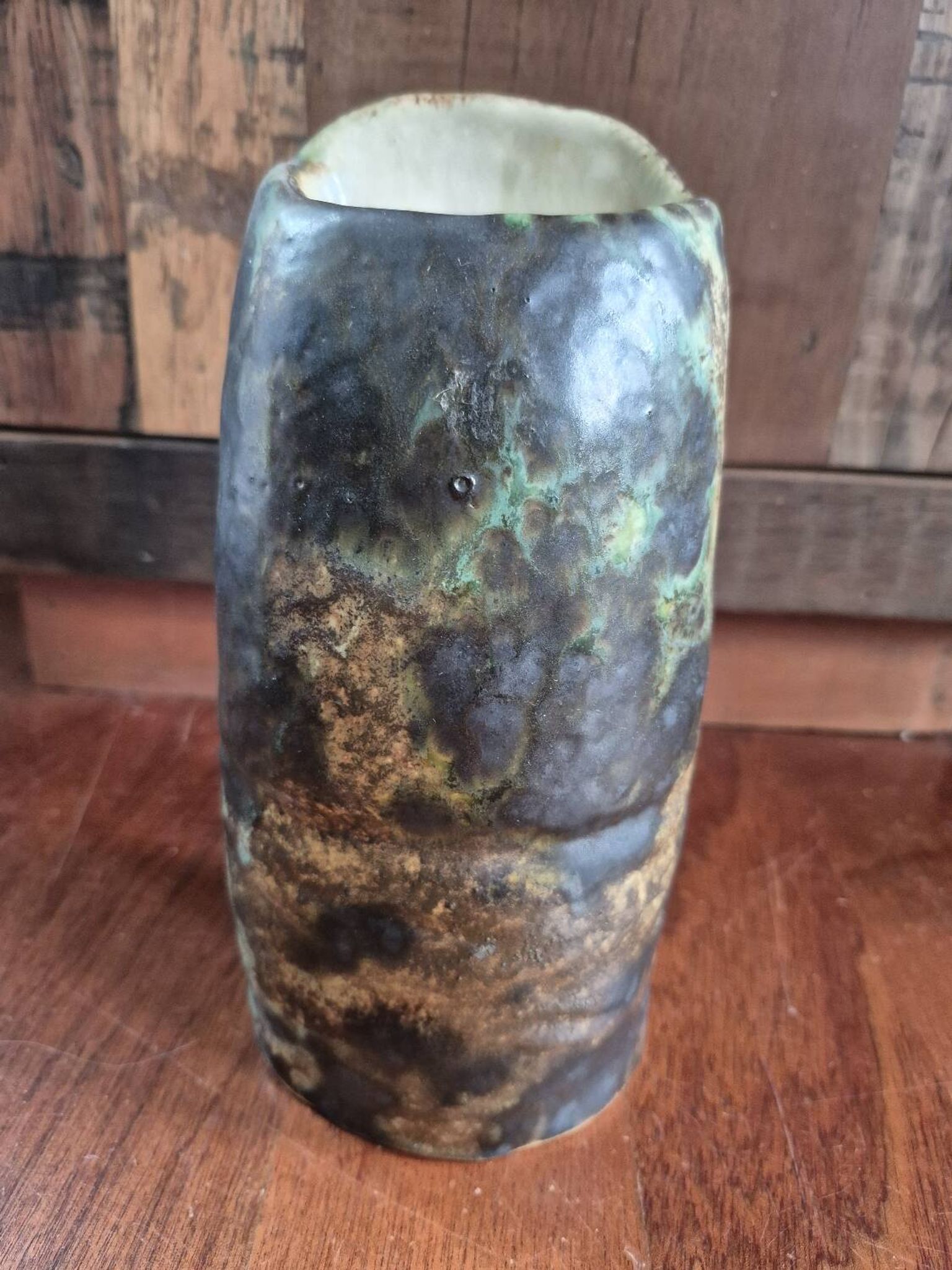 Vase en grès émaillé ib. helm doigt / pouce
