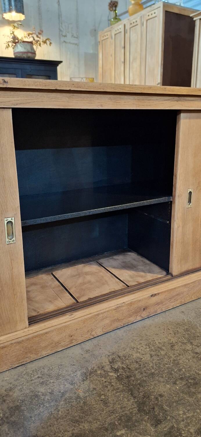 Low sideboard with sliding doors
