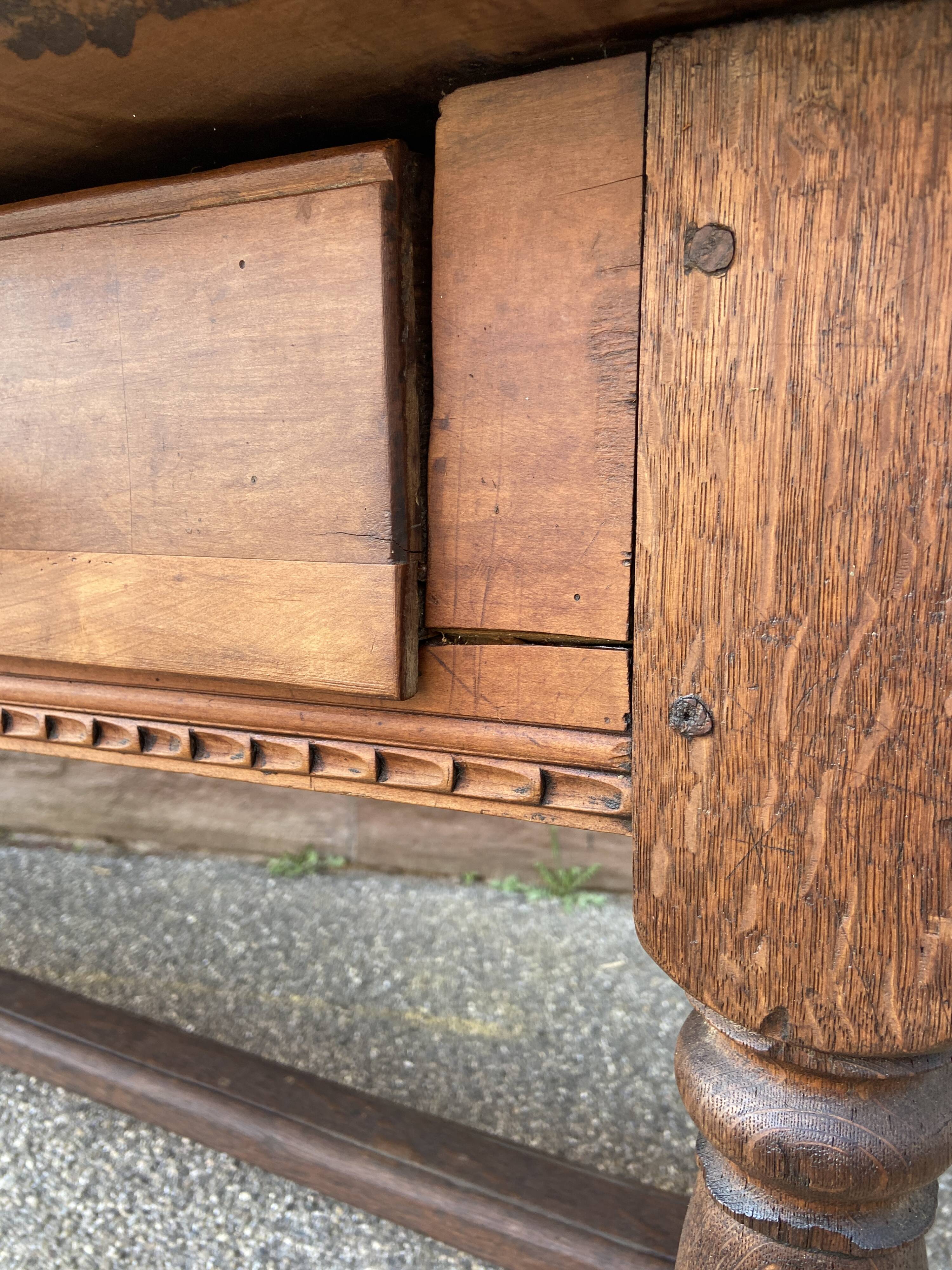 Large antique farmhouse table