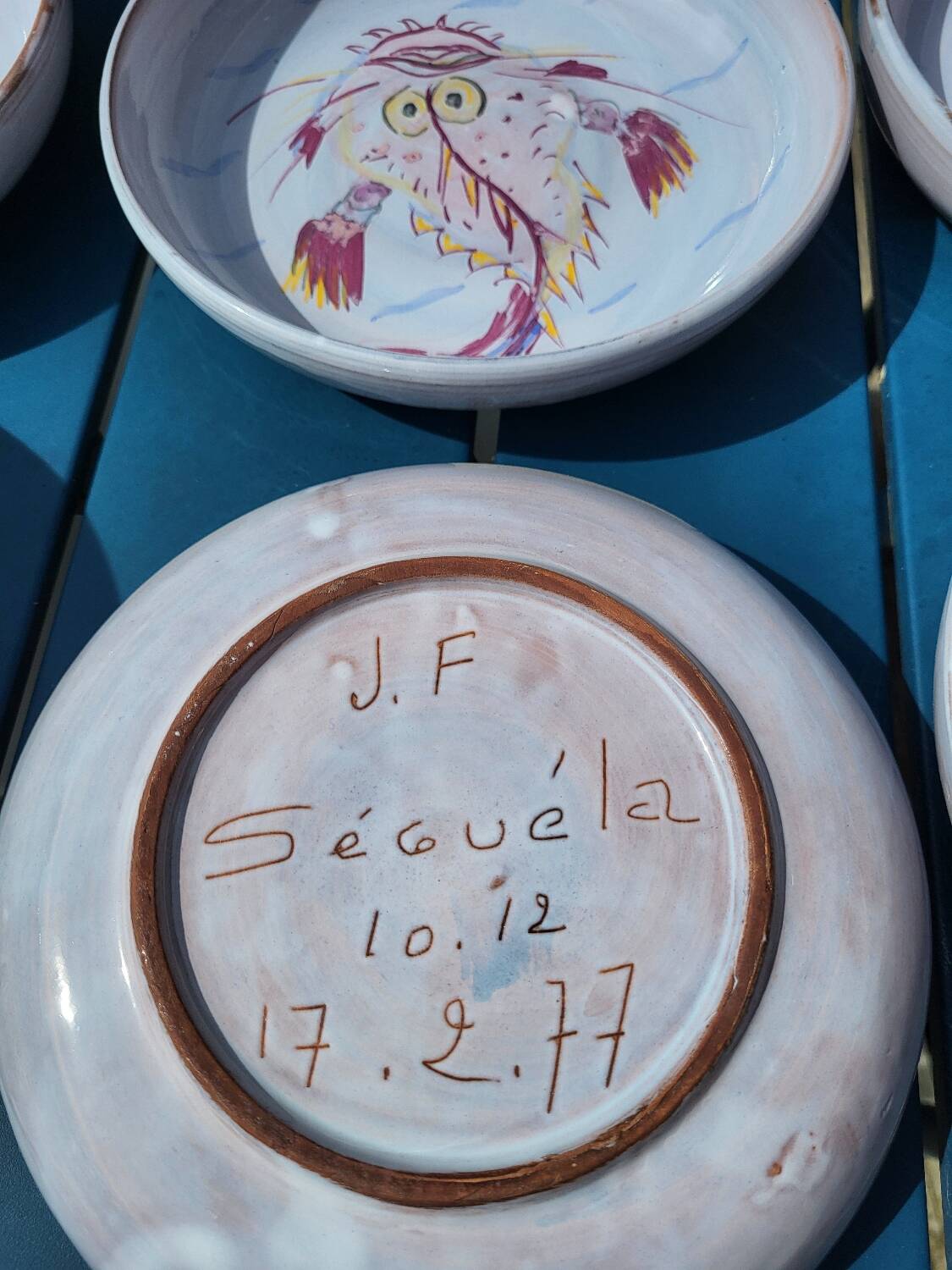 Series of 13 pieces signed Séguéla 1977