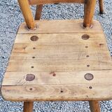 Set of 4 Scandinavian style beech chairs