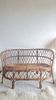 Rattan and wicker bench circa the 1960s.