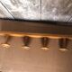 Portemanteau mural vintage 4 patères en bois tourné