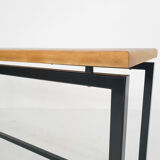 Mid-century teak and metal side table, The Netherlands 1960's