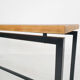 Mid-century teak and metal side table, The Netherlands 1960's