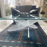 Table basse carrée ‘’Mikado’’ Roche Bobois, années 70-80