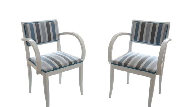 Paire de fauteuils bridge