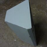 Industrial suspension in enamelled folded metal, vintage 60s